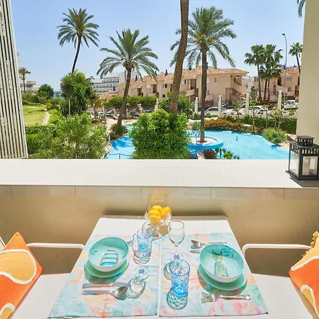 Benalbeach Bright And Quiet Terrace With Garden And Sea Views * Benalmadena